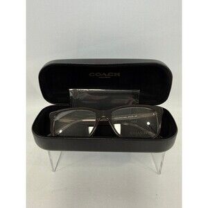 Coach Eyeglasses HC6136U 5447 51mm Transparent Sparkly Dirty Lilac NEW With Case